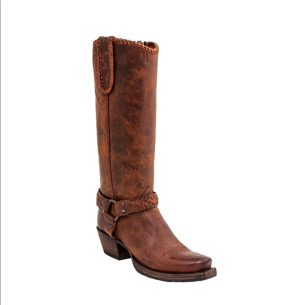 Lucchese Women's Honey Harness Square Toe Boots